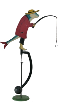 Balance Figur Fisch mit Angelrute