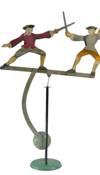 Balance Figur Zwei Fechter